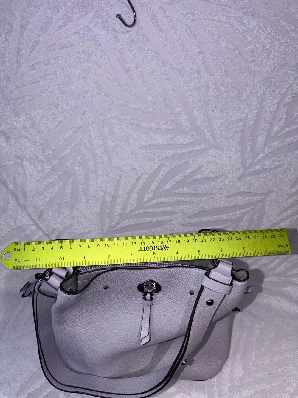 kate spade Pebbled Leather Bucket Shoulder Bag in Light Gray